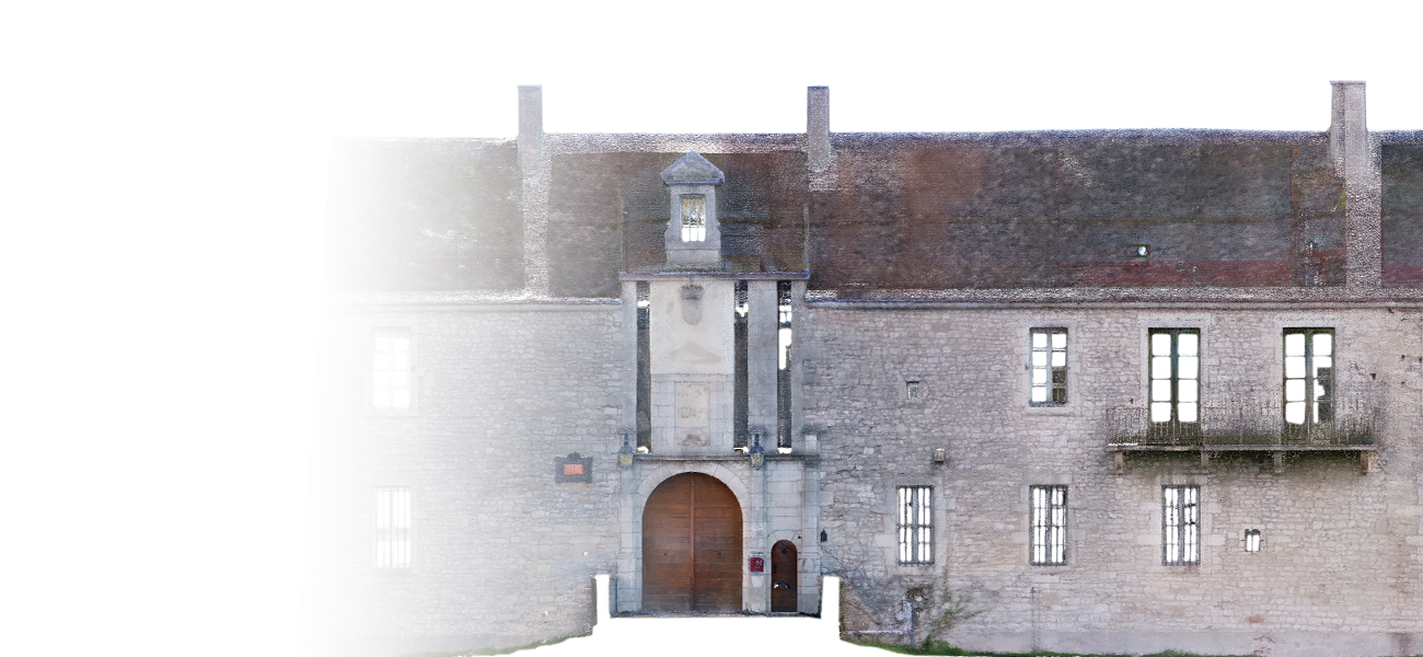 Orthophotographie issue du nuage de points d'un château